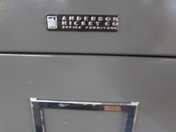 FOUR DRAWER ANDERSON HICKEY LETTER SIZE FILE CABINET