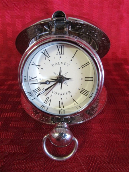 DALVEY SCOTLAND VOYAGER ALARM CLOCK -VERY COLLECTIBLE - GREAT GIFT ITEM