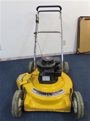 YELLOW LAWN MOWER U.S.A. MADE BY MTD PRODUCTS