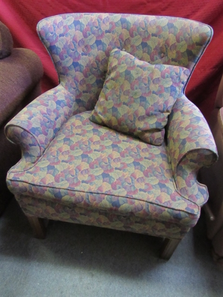 2ND UPHOLSTERED CHAIR MATCHES LOT 81