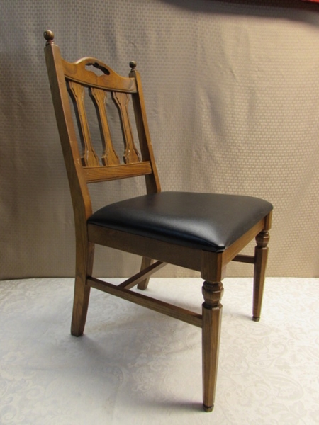 SOLID WOOD UPHOLSTERED SIDE CHAIR