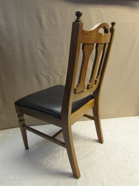 SOLID WOOD UPHOLSTERED SIDE CHAIR