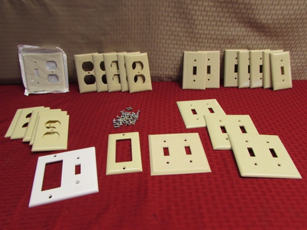 ASSORTMENT OF LIGHTSWITCH AND OUTLET COVERS