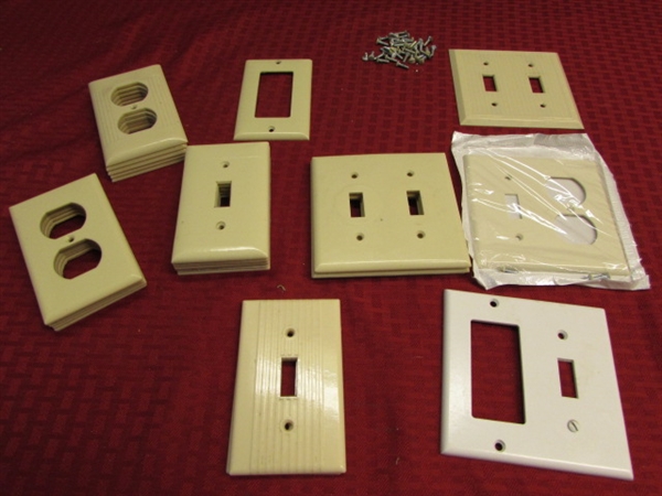 ASSORTMENT OF LIGHTSWITCH AND OUTLET COVERS