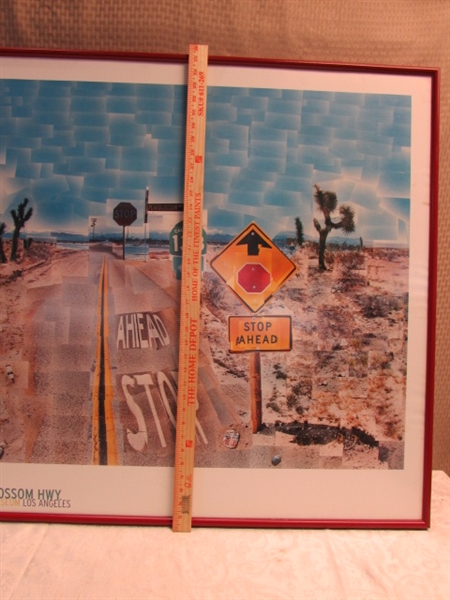 PEAR BLOSSOM HIGHWAY - DAVID HOCKNEY LARGE FRAMED PICTURE