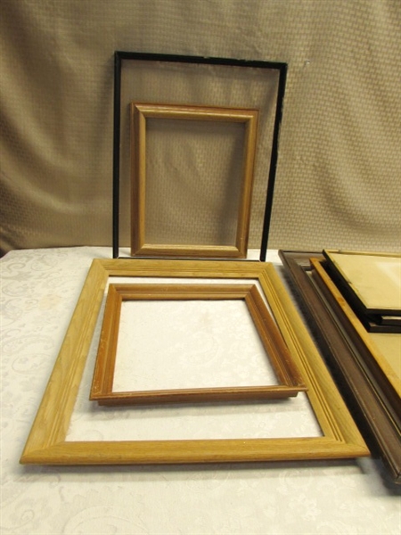 VARIOUS WOOD PICTURE FRAMES