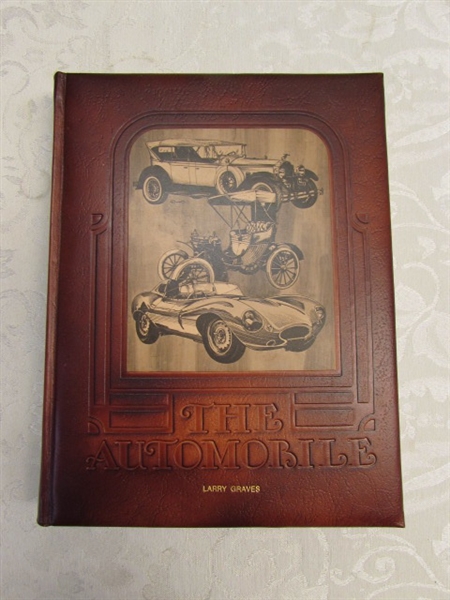 BEAUTIFUL LEATHER BOUND COFFEE TABLE BOOK THE AUTOMOBILE