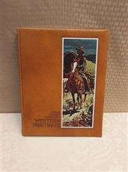 "WESTERN PAINTINGS" FRANK TENNEY JOHNSON LEATHER BOUND COFFEE TABLE BOOK