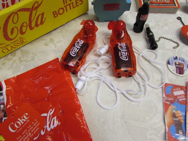 LOT OF COCA-COLA COLLECTIBLE EPHEMERA & SWAG