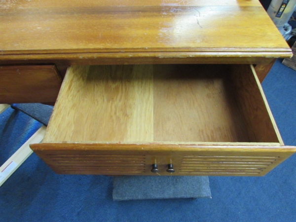 VINTAGE ALL WOOD DESK