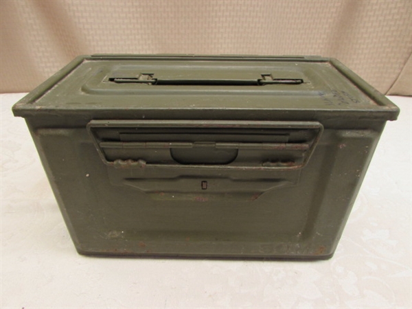 AMMO BOX WITH BLACK POWDER SUPPLIES