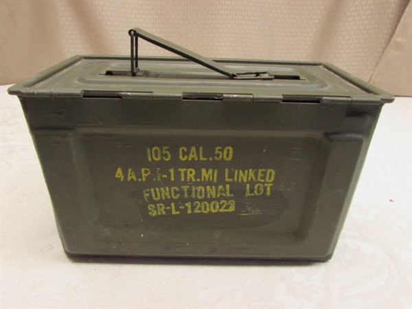 AMMO BOX WITH BLACK POWDER SUPPLIES