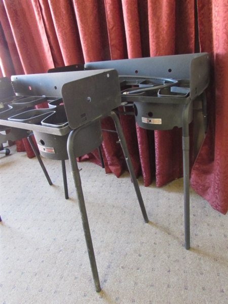 2 CACHE COOKER PROPANE STOVE BASES **PARTS ONLY**NO BURNERS INCLUDED**