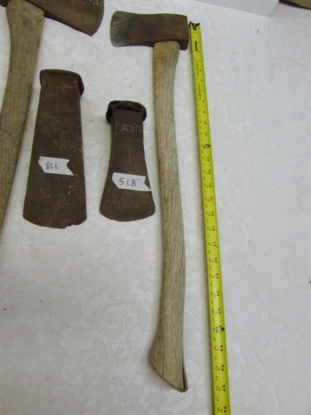 SPLITTING WEDGES, AXE, AND PICKAXE