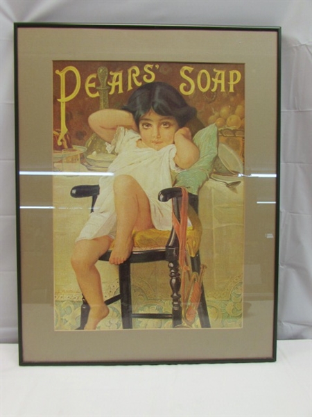 PEARS' SOAP MATTED & FRAMED PRINT