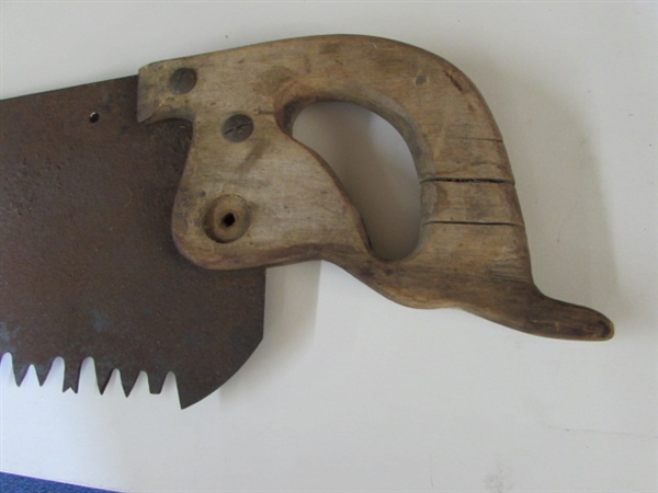 VINTAGE 2 HANDLED CROSSCUT SAW