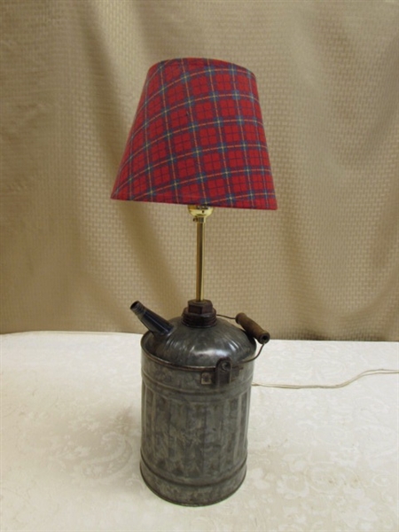 VINTAGE GAS CAN LAMP