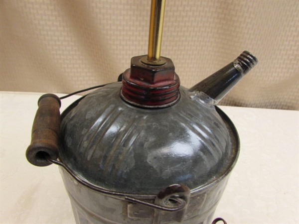 VINTAGE GAS CAN LAMP