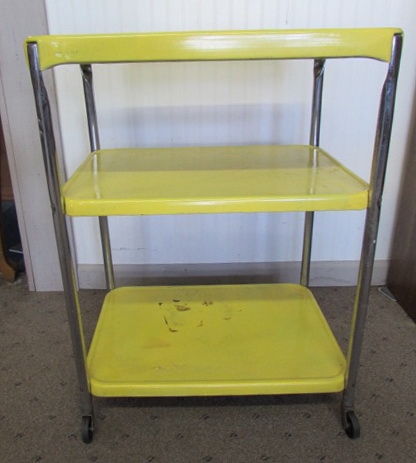 VINTAGE 3 TIER CART WITH CASTERS