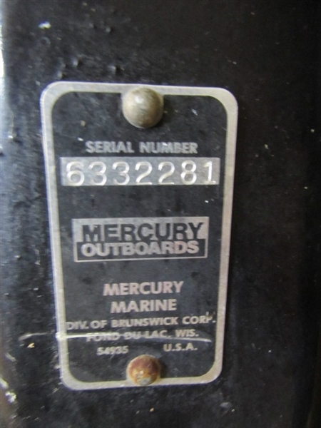 7.5 HP MERCURY MOTOR