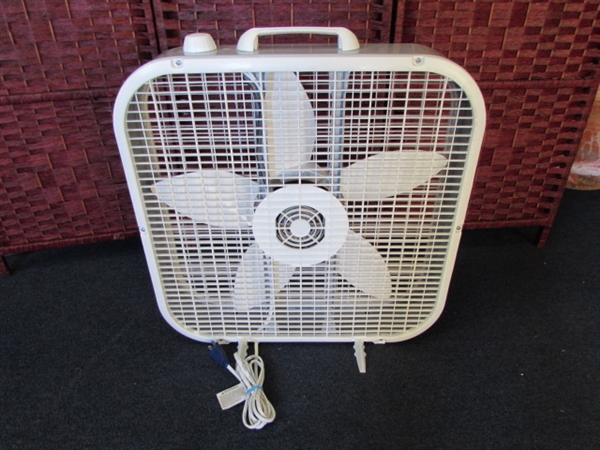 LASKO BOX FAN - LIKE NEW