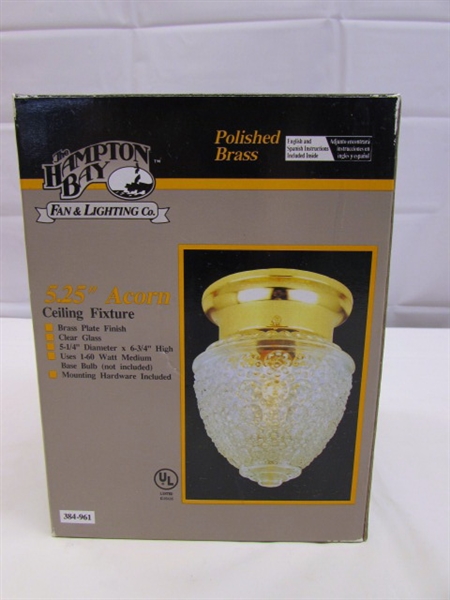 5.25 ACORN CEILING LIGHT FIXTURE - NEW IN BOX