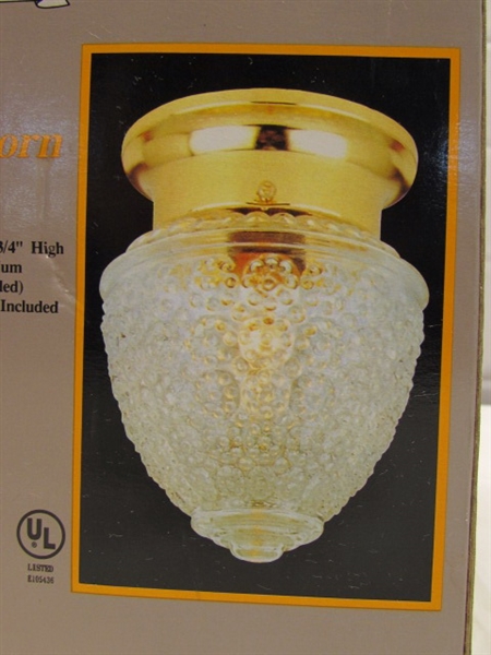 5.25 ACORN CEILING LIGHT FIXTURE - NEW IN BOX