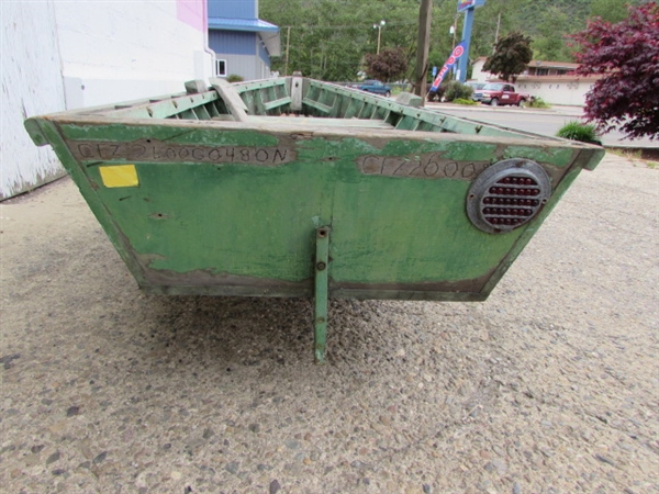 VINTAGE WOOD ROW BOAT