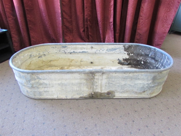 GALVANIZED FEEDING TROUGH