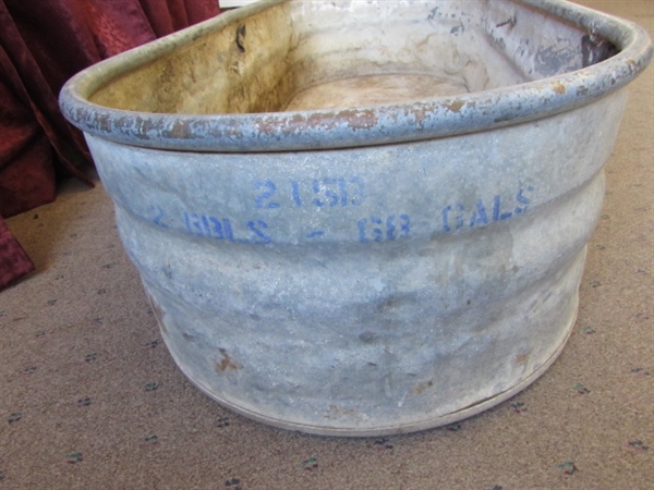 GALVANIZED FEEDING TROUGH