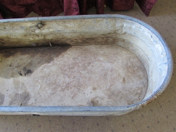 GALVANIZED FEEDING TROUGH