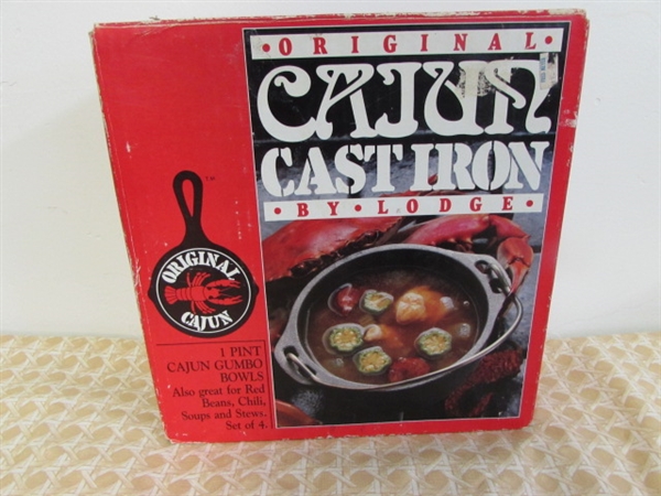 CAJUN CAST IRON 1 PINT GUMBO BOWLS