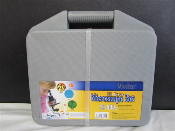 BRAND NEW VIVITAR 28 PIECE MICROSCOPE SET