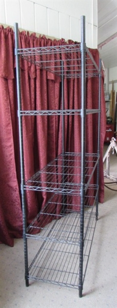 GET THE GARAGE OR CRAFT ROOM ORGANIZED WITH THIS LARGE METAL SHELVING UNIT