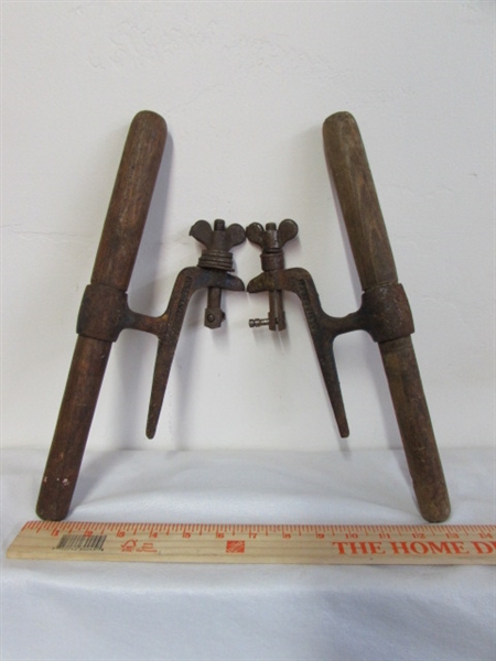 ANTIQUE WHIP SAW HANDLES