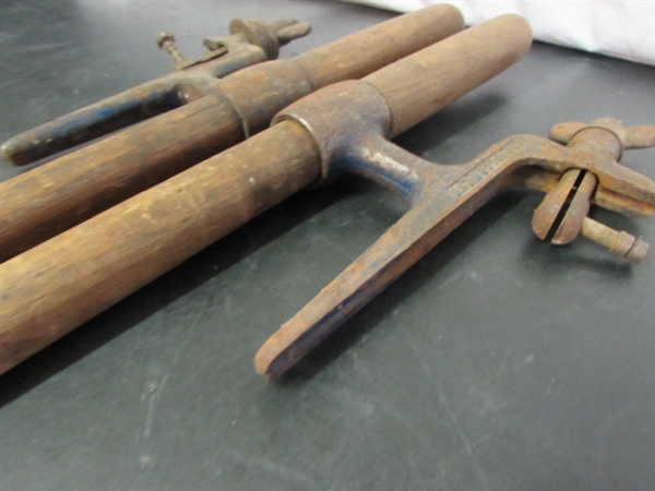 ANTIQUE WHIP SAW HANDLES