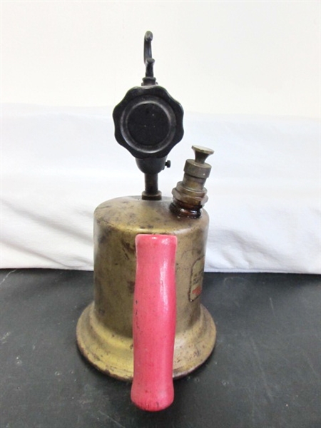 VINTAGE BRASS GAS BLOW TORCH