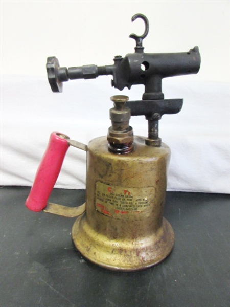 VINTAGE BRASS GAS BLOW TORCH