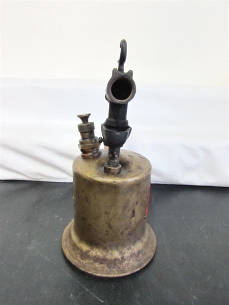 VINTAGE BRASS GAS BLOW TORCH