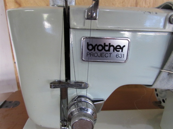 BROTHER SEWING MACHINE IN CABINET