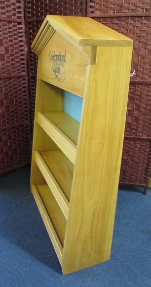 WOOD DISPLAY SHELF UNIT