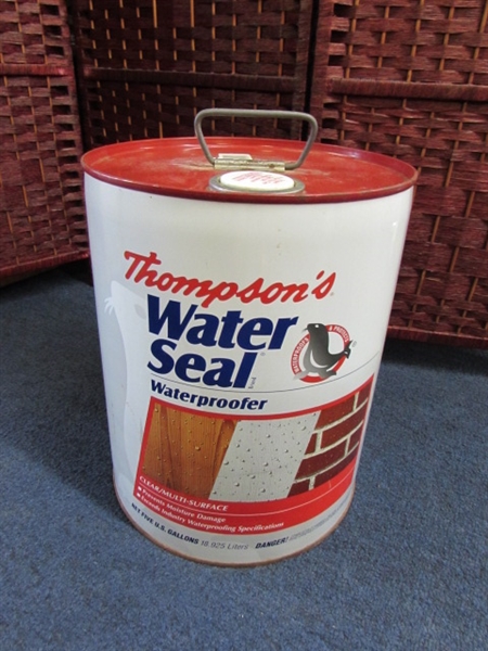 NEW 5 GALLON CAN THOMPSON'S WATER SEAL