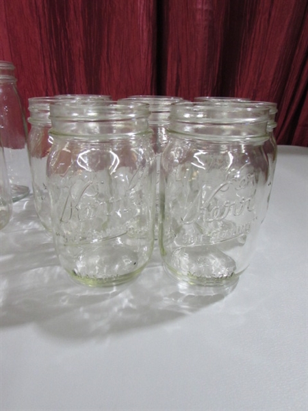 QUART AND PINT MASON JARS