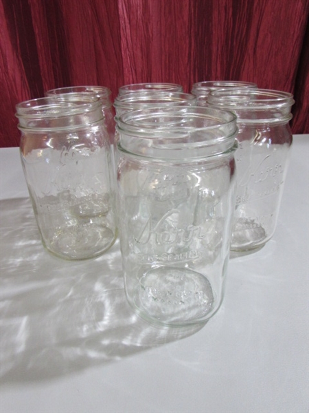 QUART AND PINT MASON JARS