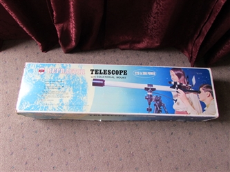 VINTAGE SEARS REFRACTOR TELESCOPE - LIKE NEW IN BOX