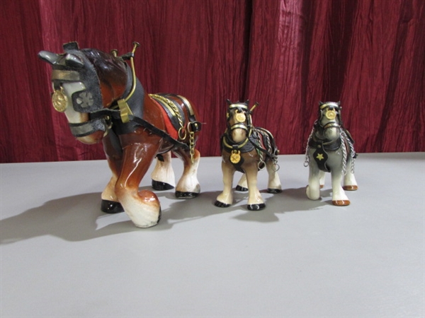 VINTAGE CLYDESDALE FIGURINES