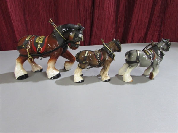 VINTAGE CLYDESDALE FIGURINES