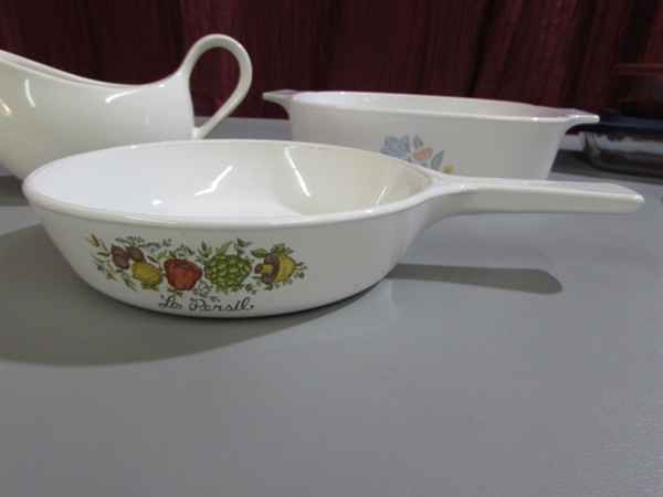 PYREX/CORNING WARE & VISIONS - COOKWARE