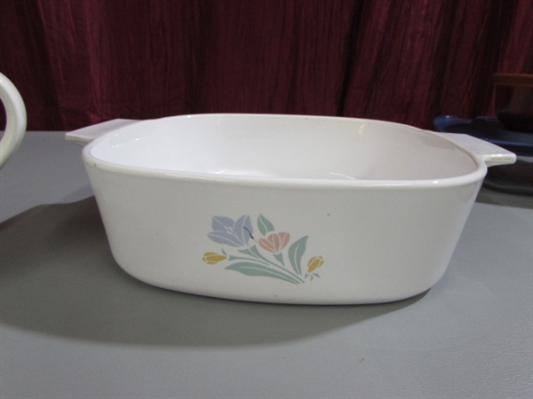 PYREX/CORNING WARE & VISIONS - COOKWARE