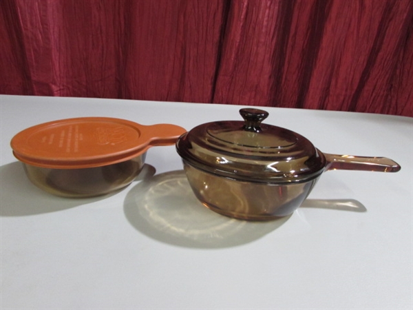 PYREX/CORNING WARE & VISIONS - COOKWARE